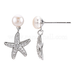 Natural Pearl Stud Earrings&nbsp;PEAR-N020-05T