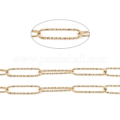 304 Stainless Steel Textured Paperclip Chains&nbsp;CHS-C006-07G