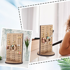 Wooden Earring Display Stands&nbsp;EDIS-WH0006-50