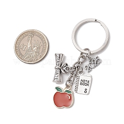 4Pcs Tibetan Style Alloy Keychains&nbsp;KEYC-JKC01250