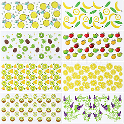 8Pcs 8 Styles PVC Plastic Waterproof Decorative Sticker Labels&nbsp;DIY-SP0004-93C