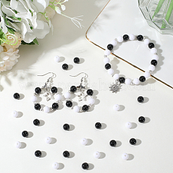 500Pcs 2 Colors Opaque Acrylic Beads&nbsp;MACR-SP0001-81B