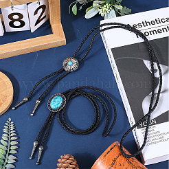2Pcs 2 Style Imitation Leather Bolo Tie for Men&nbsp;NJEW-GF0001-07