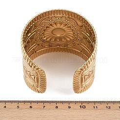 304 Stainless Steel Cuff Bangles for Women&nbsp;BJEW-D363-02B-G