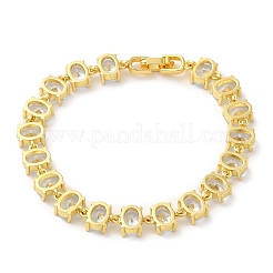 Clear Cubic Zirconia Tennis Bracelet&nbsp;BJEW-M296-01G