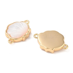 Brass Pave Shell Links&nbsp;KK-B102-22G