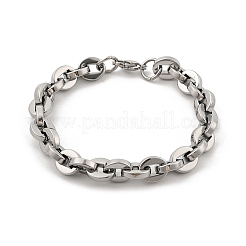 304 Stainless Steel Oval Link Chain Bracelets for Women Men&nbsp;BJEW-F488-62P