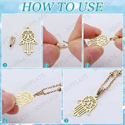 600Pcs 2 Colors Brass Snap on Bails&nbsp;KK-SP0002-24