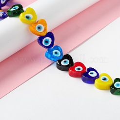 Handmade Evil Eye Lampwork Beads&nbsp;LAMP-F021-02H