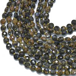 Natural Glaucophane Beads Strands&nbsp;G-K389-B13-01