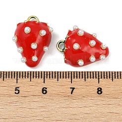 Brass Enamel Pendants&nbsp;KK-R224-06G