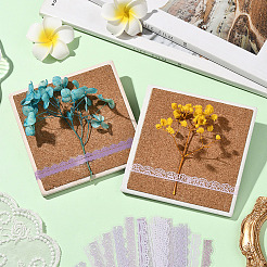 6Bag 6 Styles PET Lace Patterns Decorative Dacals for DIY Scrapbooking&nbsp;AJEW-SP0002-76