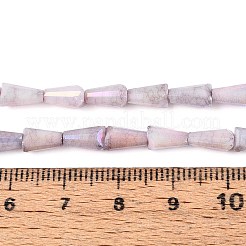 Anti-Tarnish Electroplate Glass Beads Strands&nbsp;GLAA-T025-27F