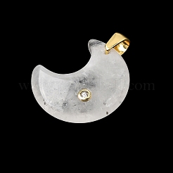 Natural Quartz Crystal Pendants&nbsp;X-G-A297-02G-12