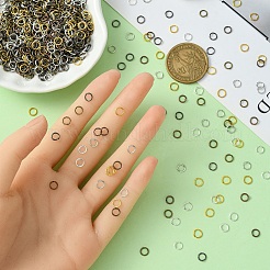 1200Pcs 6 Colors Iron Brass Open Jump Ring&nbsp;IFIN-YW0003-04