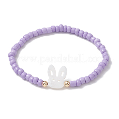 Glass Seed Beaded Stretch Bracelets&nbsp;BJEW-MZ00126-03