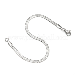 Tarnish Resistant 304 Stainless Steel Herringbone Chain Bracelets&nbsp;BJEW-P236-15P