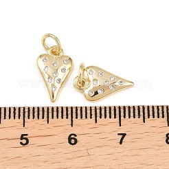 Brass Micro Pave Cubic Zirconia Pendants&nbsp;KK-Z146-01G-02