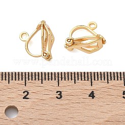 SHEGRACE Brass Clip-on Earring Findings&nbsp;XGR0141G-138G