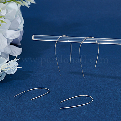 2 Pairs Sterling Silver Ear Wire&nbsp;STER-WH0061-46P