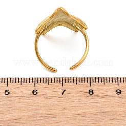 Marine Animal Theme 304 Stainless Stee Open Cuff Rings&nbsp;LS-RJEW-Q005-01H-G