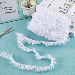 10M Cotton Pleated Flower Lace Trim&nbsp;OCOR-CY0002-28B