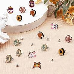 Natural Wood Stud Earrings&nbsp;EJEW-SC0001-21P