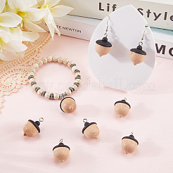 8Pcs Wood Pendants&nbsp;WOOD-SC0002-15