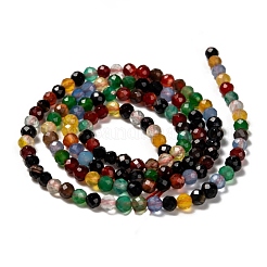 Natural Agate Beads Strands&nbsp;G-A129-3mm-A06