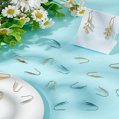 18Pcs 3 Colors Ion Plating(IP) 316 Surgical Stainless Steel Earring Hooks&nbsp;STAS-LP0001-53