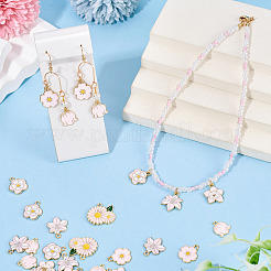 30Pcs 6 Styles Alloy and Enamel Pendants&nbsp;ENAM-TADJ0001-04A