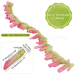 1 Strand Natural Quartz Crystal Dyed Beads Strands&nbsp;G-PH0002-28