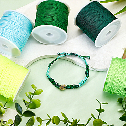 6 Rolls 6 Colors Braided Nylon Thread&nbsp;NWIR-PH0002-07A