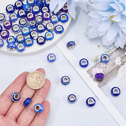 100Pcs 10 Styles Resin European Beads&nbsp;RPDL-SP0001-08