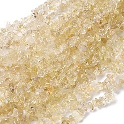 Natural Lemon Quartz(Heated) Beads Strands&nbsp;G-G288-B01-01