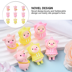 9Pcs 3 Styles PVC Pendants&nbsp;FIND-YW0006-66