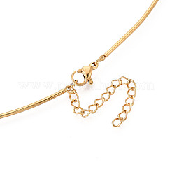 304 Stainless Steel Torques Necklaces&nbsp;NJEW-N061-01G