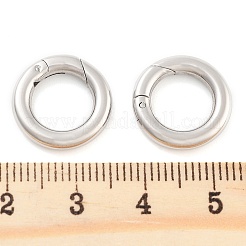 Tarnish Resistant Ring Smooth 304 Stainless Steel Spring Gate Rings&nbsp;STAS-E073-06-C
