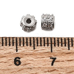 Brass Clear Cubic Zirconia Beads&nbsp;KK-G553-09P
