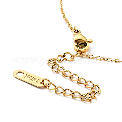 Crystal Rhinestone Hamsa Hand with Evil Eye Pendant Necklace with Enamel&nbsp;LS-NJEW-P229-13G