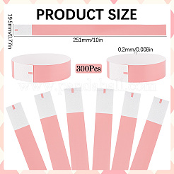 300Pcs Synthetic Paper Polypropylene Disposable Wristbands&nbsp;BJEW-SP0001-09J