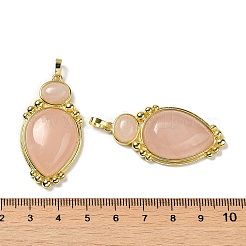 Natural Rose Quartz Pendants&nbsp;G-C096-04G-01