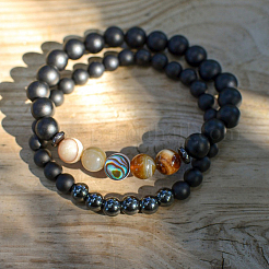 12Pcs 6 Styles Natural Abalone Shell/Paua Shell Beads&nbsp;SSHEL-DC0001-01