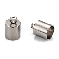 Tarnish Resistant Smooth Surface 201 Stainless Steel Cord Ends&nbsp;STAS-R063-93