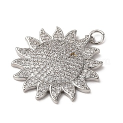 Brass Micro Pave Cubic Zirconia Pendants&nbsp;LS-KK-A264-01P