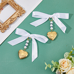 Heart 304 Stainless Steel Bouquet Locket Photo Pendants Decorations&nbsp;PALLOY-AB00204
