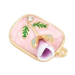 Alloy Enamel Pendants&nbsp;RB-CBA01F2-04G-D