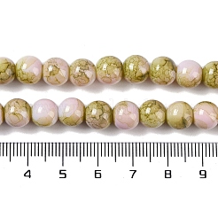 Baking Paint Glass Bead Strands&nbsp;GLAA-H031-01B-06