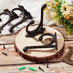 Iron Wall Mounted Hook Hangers&nbsp;AJEW-WH0415-28