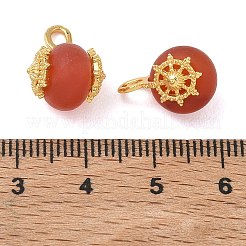 Frosted Natural Carnelian(Dyed & Heated) Pendants&nbsp;GG-D002-14G-02